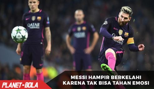 Tak tahan emosi, Messi hampir berkelahi dengan pemain City