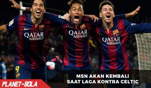 Trio MSN akan kembali di laga lawan Celtic