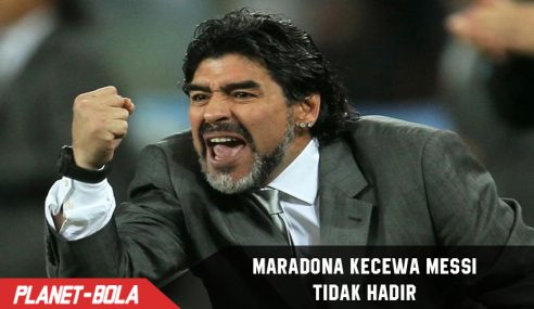 Tidak hadir, Maradona kecewa dengan Messi