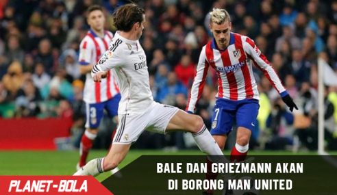 Man United akan rekrut Greizmann dan Bale