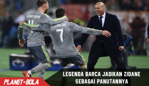 Legenda barca ini jadikan Zidane sebagai Panutannya