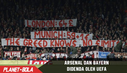 Akibat Ulah Supporter, Arsenal dan Bayern disanksi UEFA