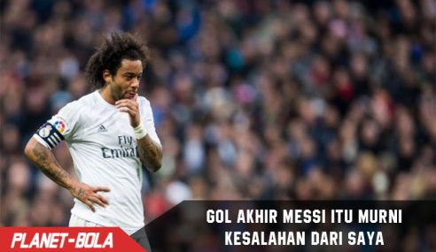 Marcelo mengaku Gol Messi dimenit akhir Murni kesalahannya