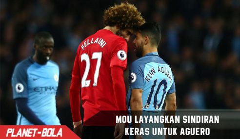 Fellaini dikartu Merah, Mourinho layangkan sindiran keras ke Aguero