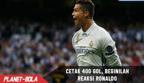 Berhasil cetak 400 gol untuk Madrid, Ini reaksi Ronaldo