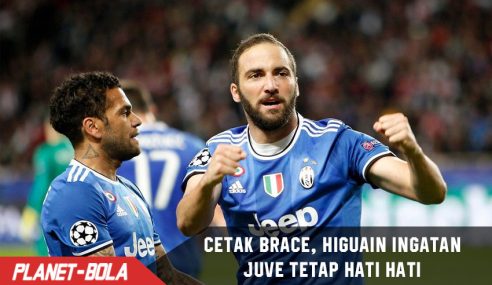 Cetak Brace lawan Monaco, Higuain ingatkan Juve agar tetap hati hati