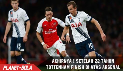 Finish diatas Arsenal, Tottenham akhiri kutukan selama 22 Tahun