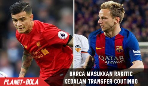 Barcelona siap masukkan Ivan Rakitic di pembelian Coutinho