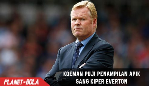 Gawang Everton Awan, Koeman banjiri pujian kepada Pickford