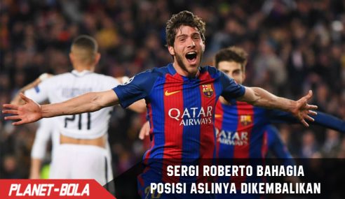 Cetak gol, Sergio roberto Bahagia posisinya dikembalikan Valverde