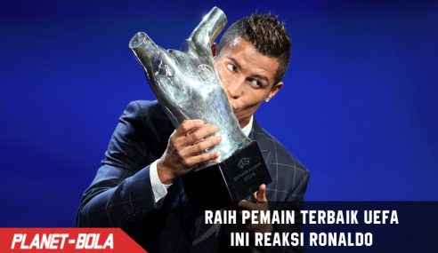 Raih Penghargaan Pemain terbaik, Ini reaksi Ronaldo