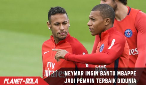 Neymar bantu Mbappe jadi Pemain terbaik didunia seperti Messi