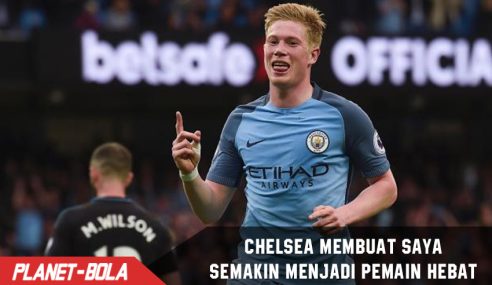 Chelsea semakin membuat De Bruyne menjadi Pemain Bintang