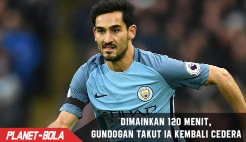 Dimainkan 120 Menit, Gundogan takut ia kembali Cedera