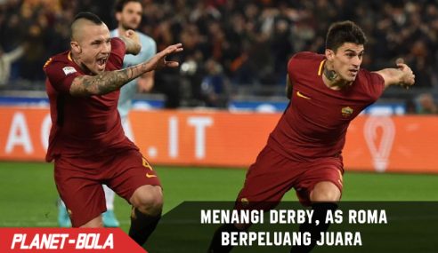 Kalahkan Lazio di Derby Della Capitale, AS Roma berpeluang Juara