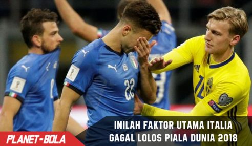 Inilah Faktor yang menyebabkan Italia gagal Lolos Pildun 2018