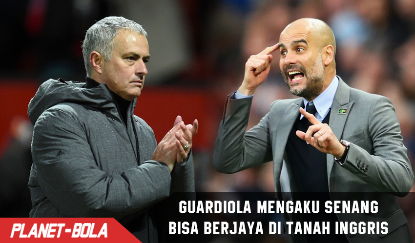 Guardiola mengaku puas bisa berjaya di Tanah Inggris