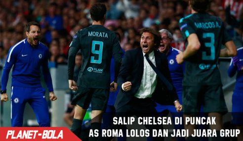 Hasil UCL, AS Roma Juara grup dan salip Chelsea