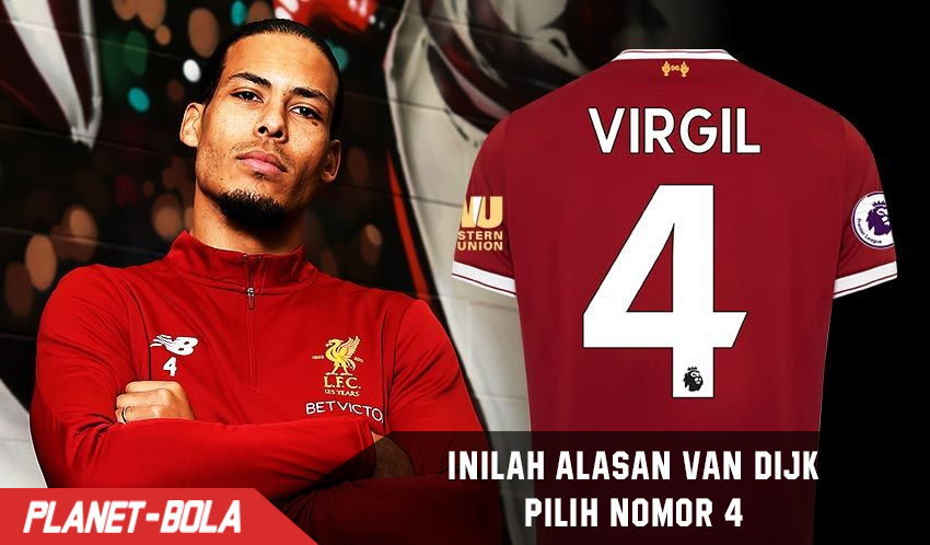 Ternyata inilah Alasan Van Dijk pilih nomor 4 di Liverpool