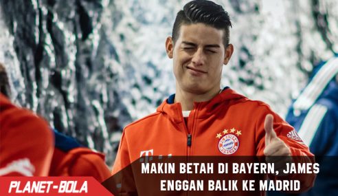 Makin betah di Bayern, James enggan kembali ke Madrid